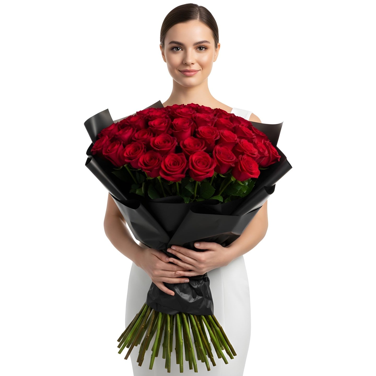 Valentine 50 red roses